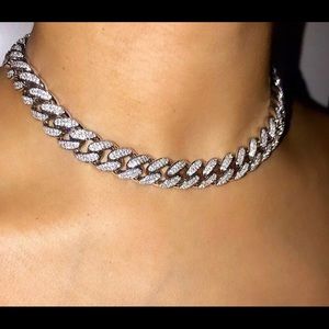 Icy Cuban link choker